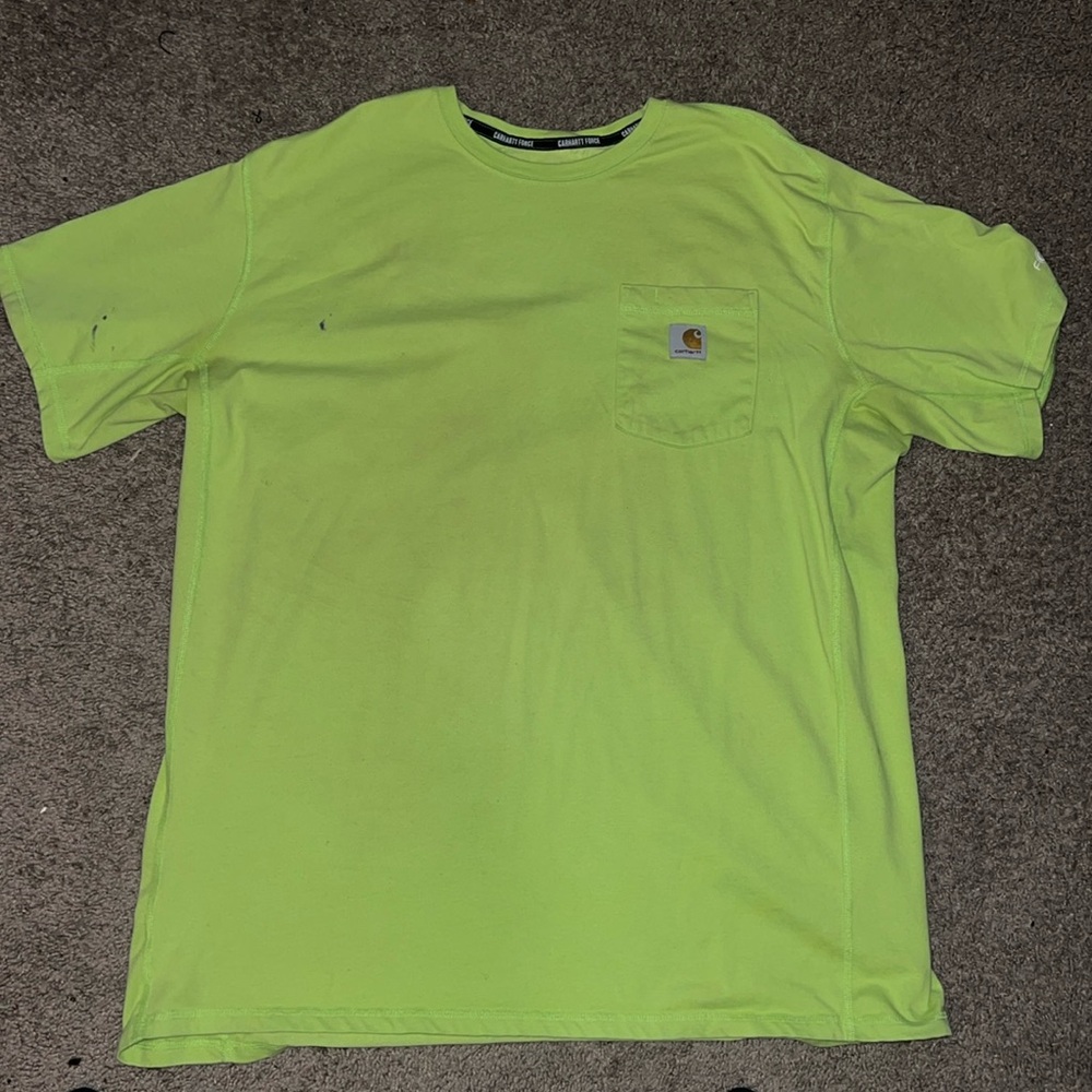 Hi visibility Carhartt short sleeve shirt
